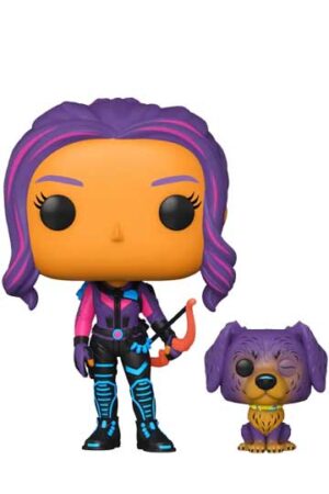 Funko Pop KATE BISHOP y LUCKY BLACK LIGHT |Hawkeye|