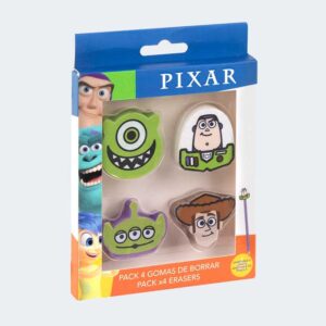 SET 4 GOMAS DE BORRAR Pixar