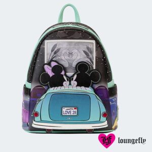 MINI MOCHILA Loungefly Disney Mickey and Minnie Date Night Drive-in