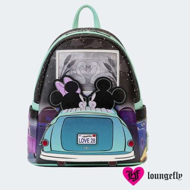 MINI MOCHILA Loungefly Disney Mickey and Minnie Date Night Drive-in