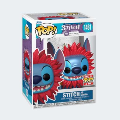 ET Camiseta + Funko Pop STITCH como SIMBA METALLIC