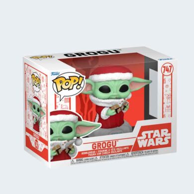 Funko Pop GROGU como SANTA CLAUS