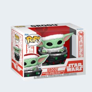 Funko Pop GROGU con LUCES NAVIDEÑAS