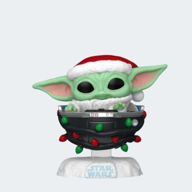 Funko Pop GROGU con LUCES NAVIDEÑAS