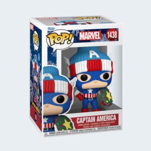 Funko POp CAPITÁN AMÉRICA con ESCUDO NAVIDEÑO