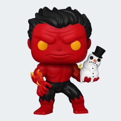 Funko Pop HULK ROJO con MUÑECO DE NIEVE