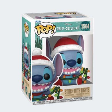 Funko Pop STITCH con LUCES NAVIDEÑAS