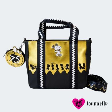 BOLSO con MONEDERO Loungefly 75th Anniversary Snoopy Gang Peanuts