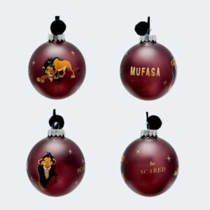 SET de 7 BOLAS DE NAVIDAD Disney Villains