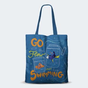 TOTE BAG Go with the Flow Nemo y Dory