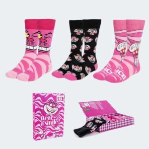 PACK 3 Calcetines Gato de Cheshire