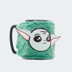 TAZA con funda de peluche Grogu 440 ml