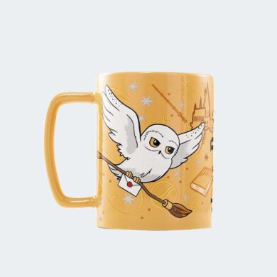 TAZA con funda de peluche Hedwig 440 ml