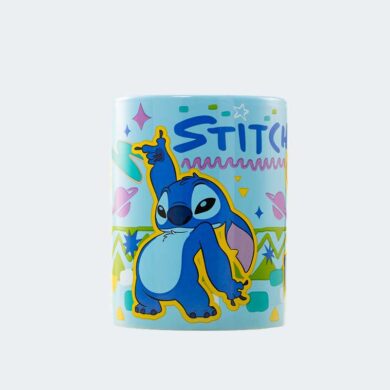 TAZA con funda de peluche Stitch 440 ml