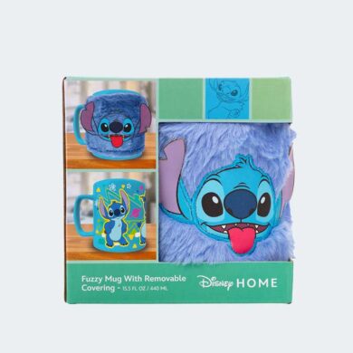 TAZA con funda de peluche Stitch 440 ml