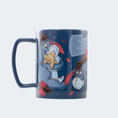 TAZA con funda de peluche Eeyore 440 ml