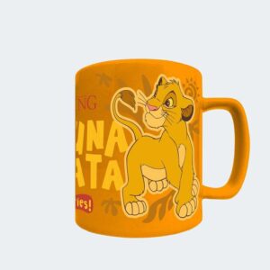 TAZA con funda de peluche El Rey León 440 ml