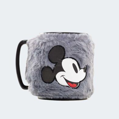 TAZA con funda de peluche Mickey Mouse 440 ml