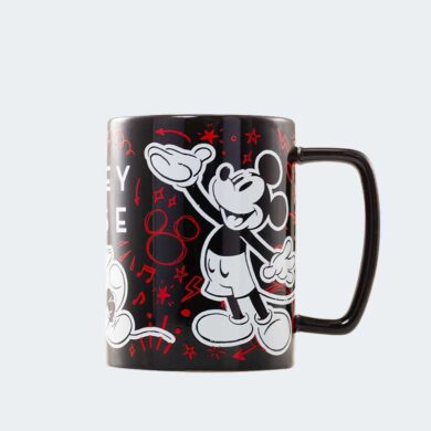 TAZA con funda de peluche Mickey Mouse 440 ml