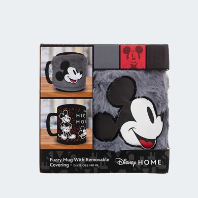 TAZA con funda de peluche Mickey Mouse 440 ml