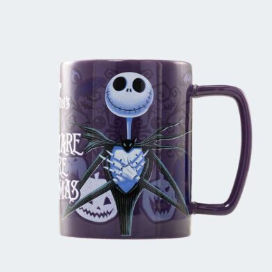 TAZA con funda de peluche Jack Skellington 440 ml