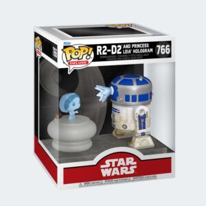 Funko Pop Deluxe R2-D2 y PRINCESA LEIA HOLOGRAMA |Star Wars s25|