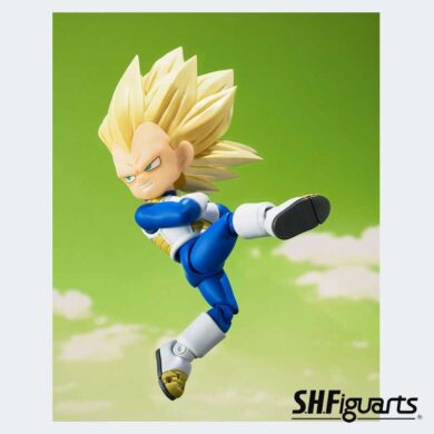 DRAGON BALL DAIMA - Figura Mini Vegeta Super Saiyan 3 - S.H. Figuarts 8cm