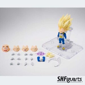 DRAGON BALL DAIMA - Figura Mini Vegeta Super Saiyan 3 - S.H. Figuarts 8cm