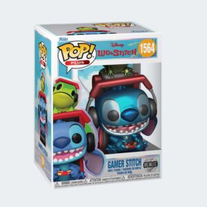 Funko Pop GAMER STITCH con RANA METALLIC