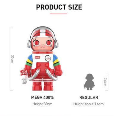 MEGA SPACE MOLLY 400% TEAM COCA-COLA POP MART